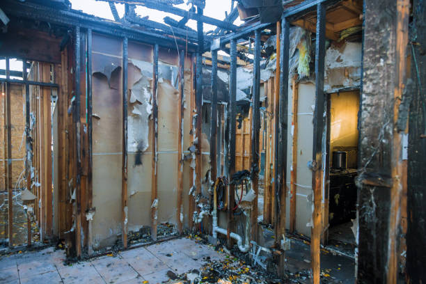 Professional Fire Damage Restoration technician working in Whitesboro, NJ